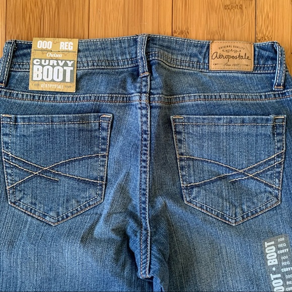 Aeropostale New Women’s Chelsea Curvy Boot Jeans - Picture 5 of 8